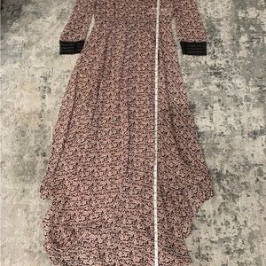 Maje Pink Long Sleeve Sundress with Cuffed Sleeves